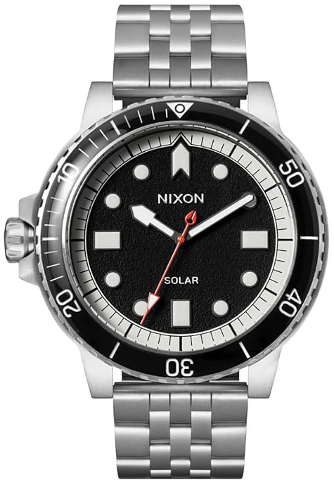 Nixon Herreklokke A1402-5233-00 Stinger Sort/Stål Ø44 mm