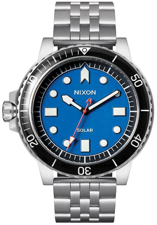 Nixon Herreklokke A1402-5236-00 Stinger Blå/Stål Ø44 mm