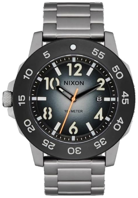 Nixon Herreklokke A1414-5306-00 Smyth Grå/Stål Ø44 mm