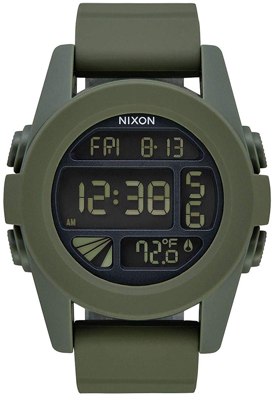 Nixon The Unit Herreklokke A1971085-00 LCD/Gummi Ø44 mm