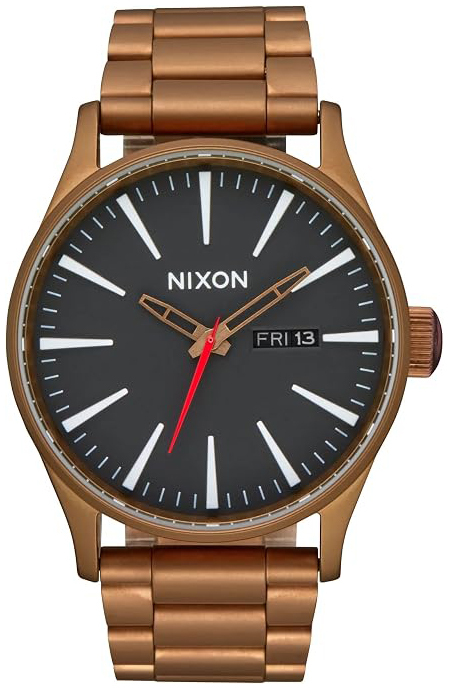 Nixon Herreklokke A356-5145-00 Sentry Grå/Stål Ø42 mm