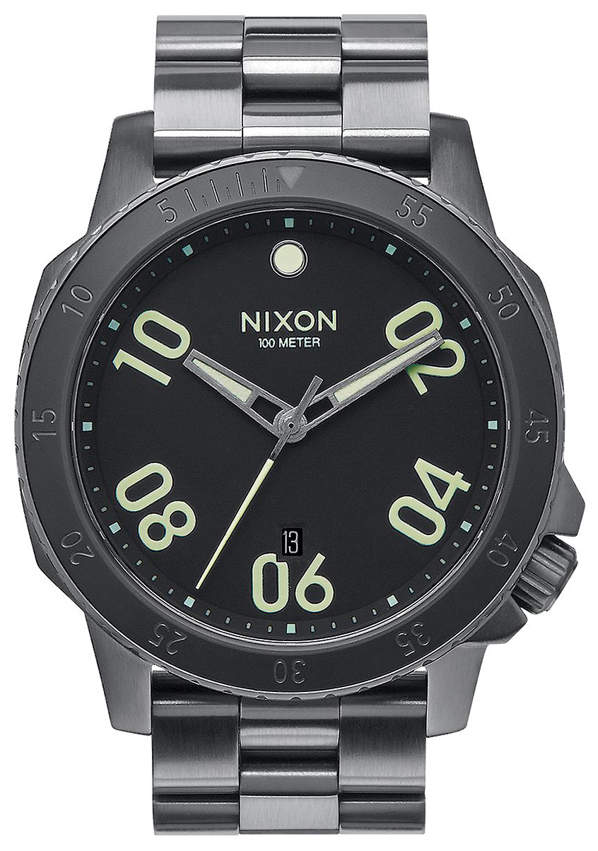 Nixon 99999 Herreklokke A5061418-00 Sort/Stål Ø44 mm - Nixon