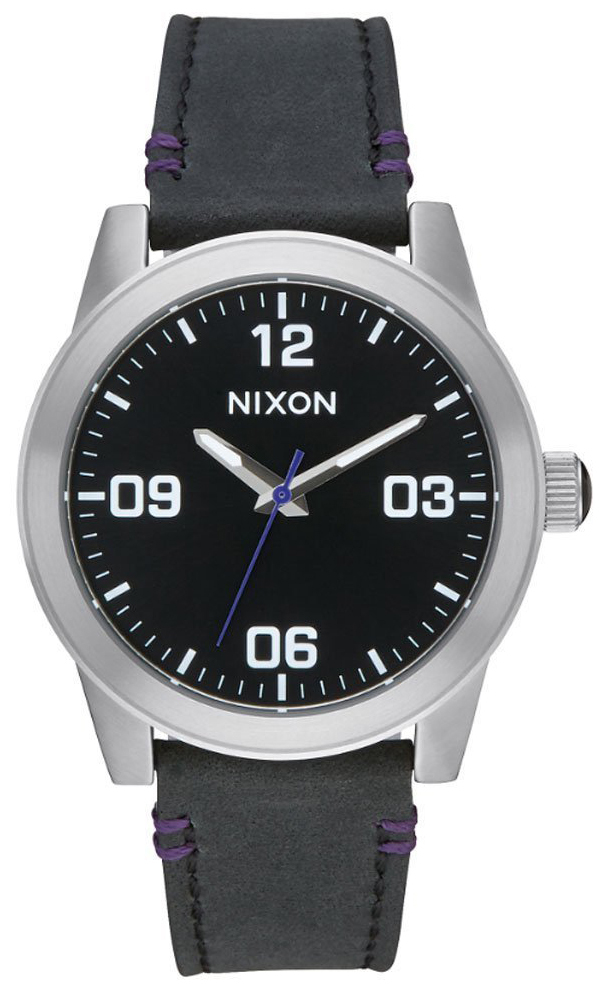 Nixon 99999 Dameklokke A933000-00 Sort/Lær - Nixon