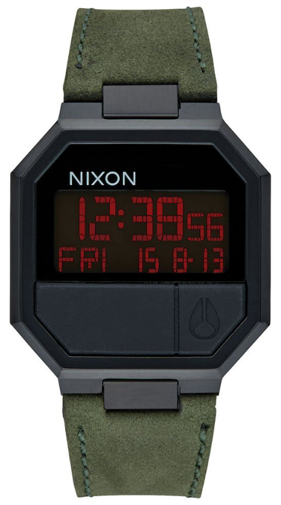 Nixon The Re-Run Herreklokke A944032-00 LCD/Lær