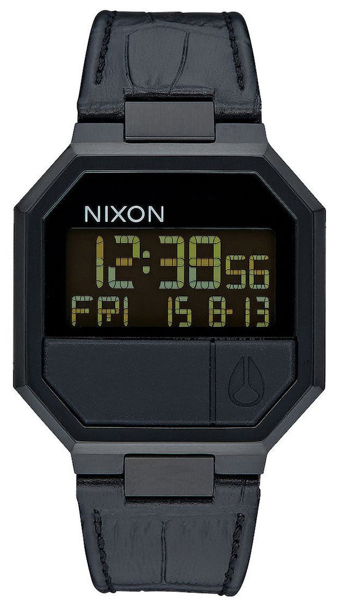 Nixon The Re-Run Herreklokke A944840-00 LCD/Lær