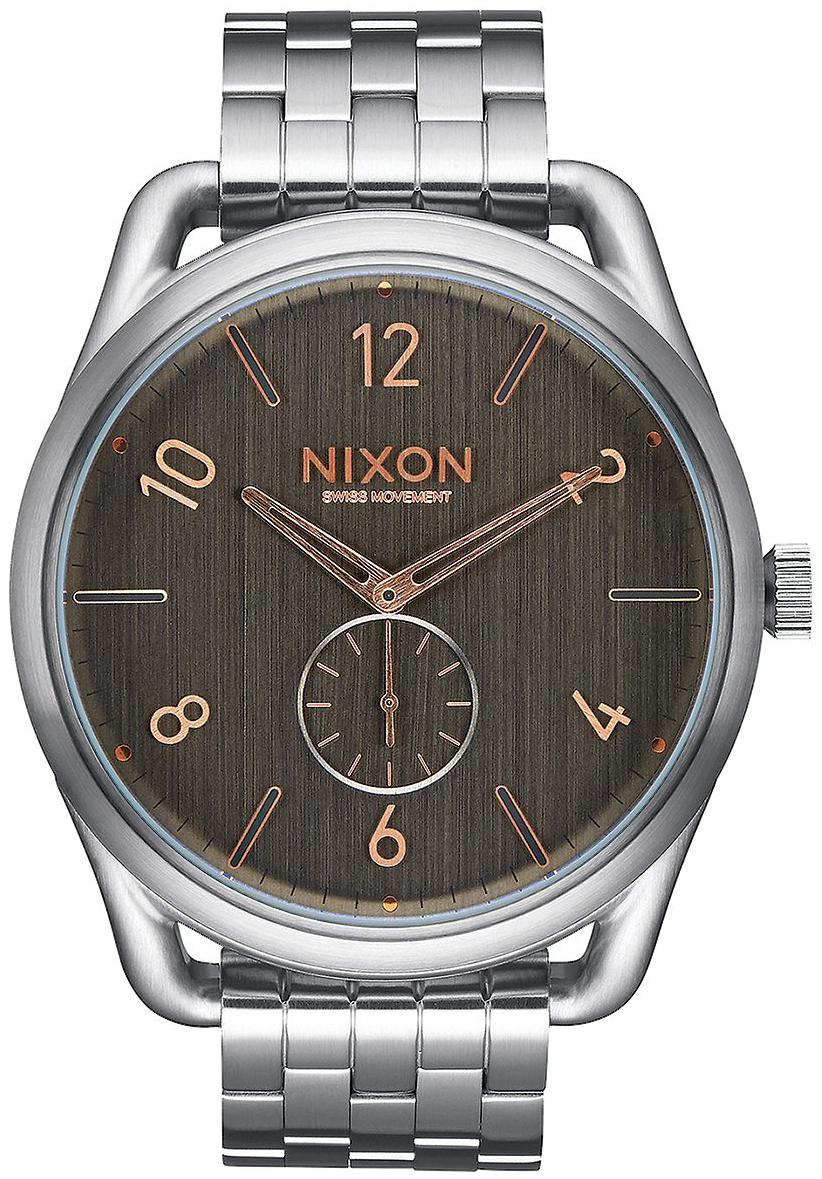 Nixon 99999 Herreklokke A9512064-00 Grå/Stål Ø45 mm - Nixon