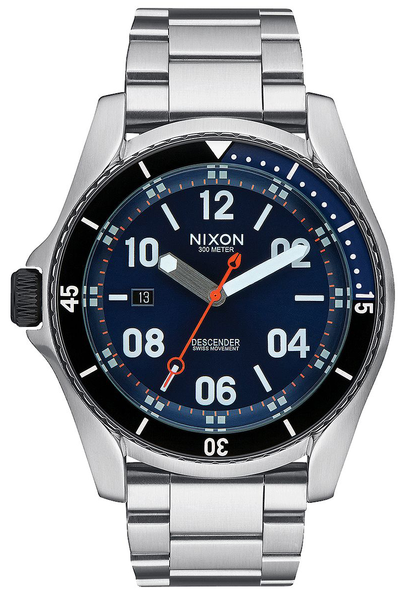 Nixon 99999 Herreklokke A9591258-00 Blå/Stål Ø45 mm - Nixon