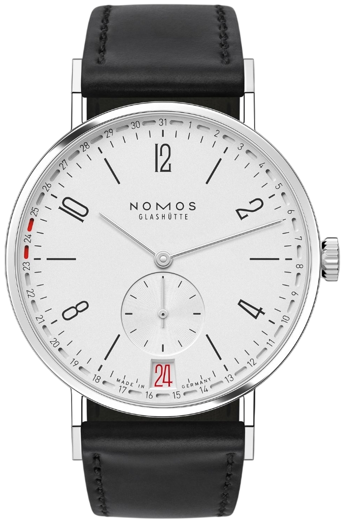 Nomos Glashütte Herreklokke N-135.SB Tangente Sølvfarget/Lær