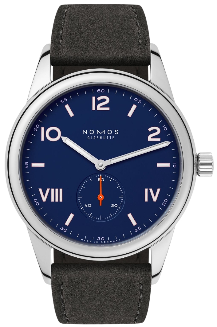 Nomos Glashütte Herreklokke N-722.GB Club Campus Blå/Lær Ø38.5 mm