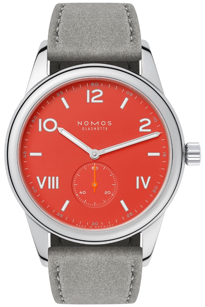 Nomos Glashütte Herreklokke N-723 Club Campus Orange/Lær Ø38.5 mm