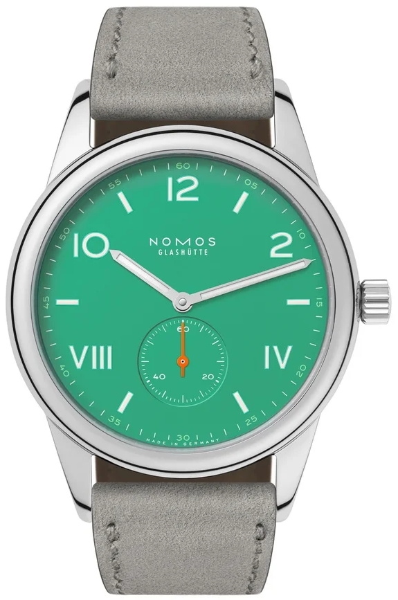 Nomos Glashütte Herreklokke N-726 Club Campus Grønn/Lær Ø38.5 mm
