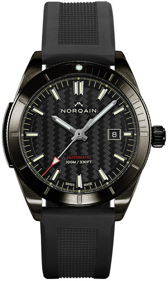 Norqain Herreklokke NB1000B01A/B102/10BR.20B Adventure Sort/Gummi