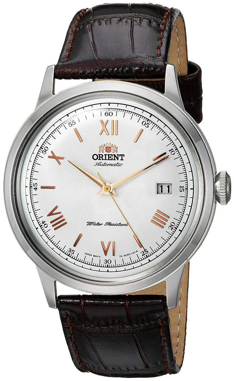 Orient Classic Herreklokke FAC00008W0 Sølvfarget/Lær Ø41 mm - Orient