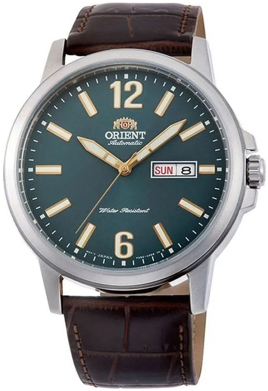 Orient Herreklokke RA-AA0C06E Contemporary Grønn/Lær Ø41.6 mm