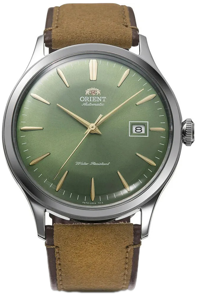 Orient Herreklokke RA-AC0P01E30B Bambino Grønn/Lær Ø42 mm