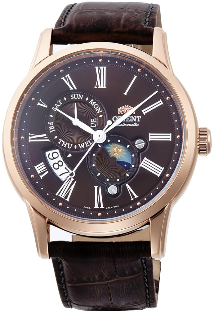 Orient Herreklokke RA-AK0009T30B Classic Brun/Lær Ø42 mm