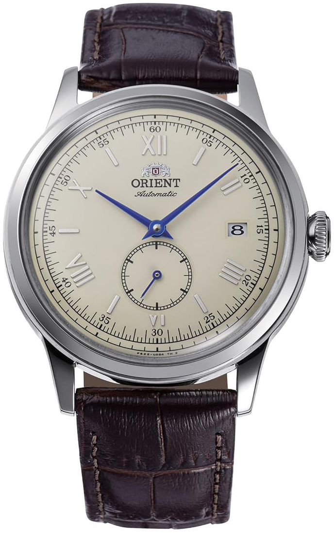 Orient Herreklokke RA-AP0105Y30B Bambino Antikkhvit/Lær Ø38.4 mm
