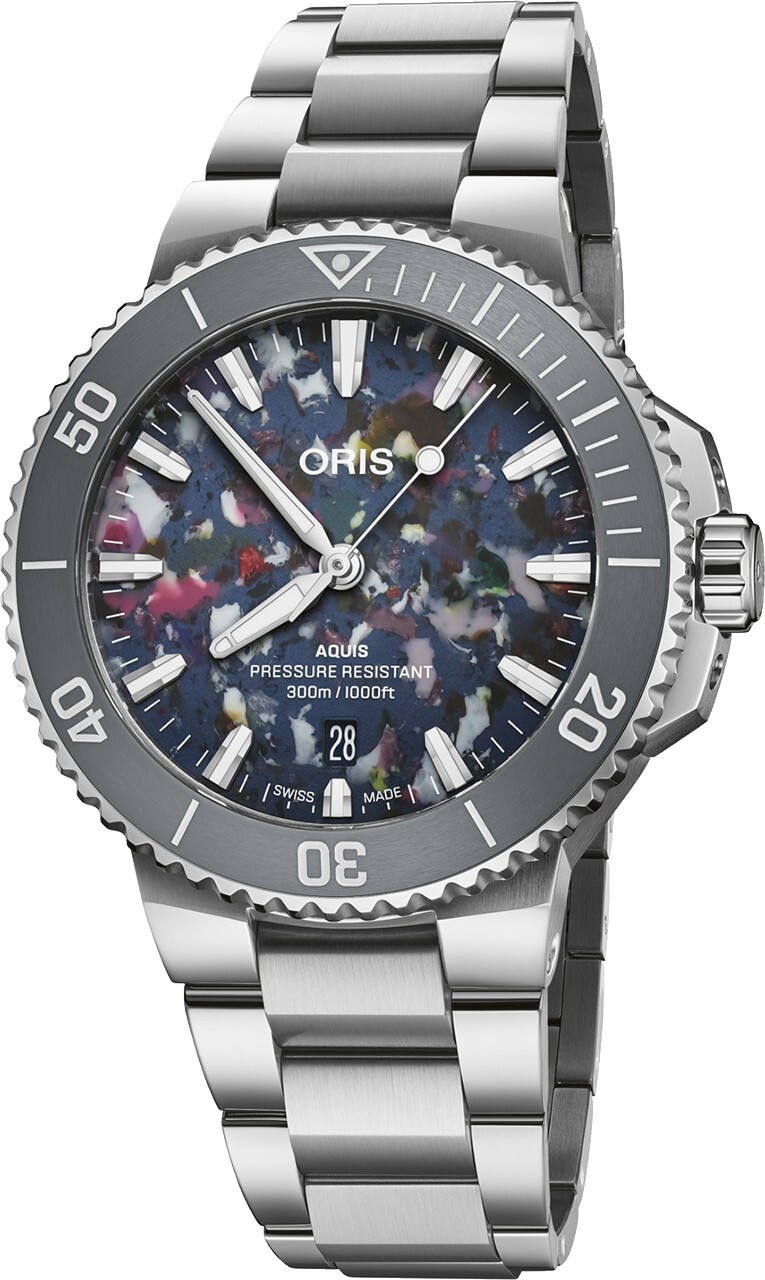 Oris Herreklokke 01 733 7787 4150-07 8 22 04PEB Aquis Upcycle