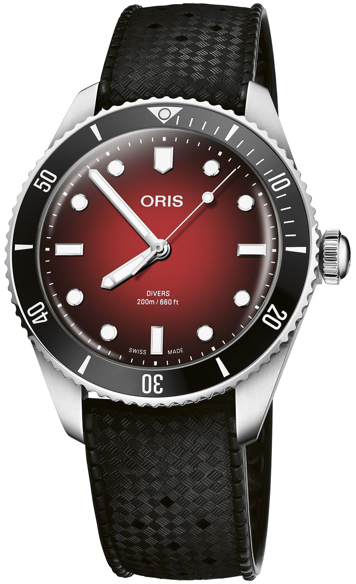 Oris Herreklokke 01 733 7795 4018-Set Aquis Brun/Gummi Ø39 mm