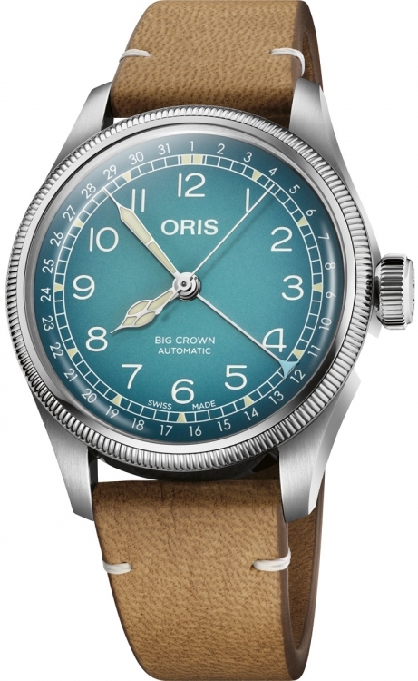 Oris 01 754 7779 4065-Set Big Crown Blå/Lær Ø38 mm