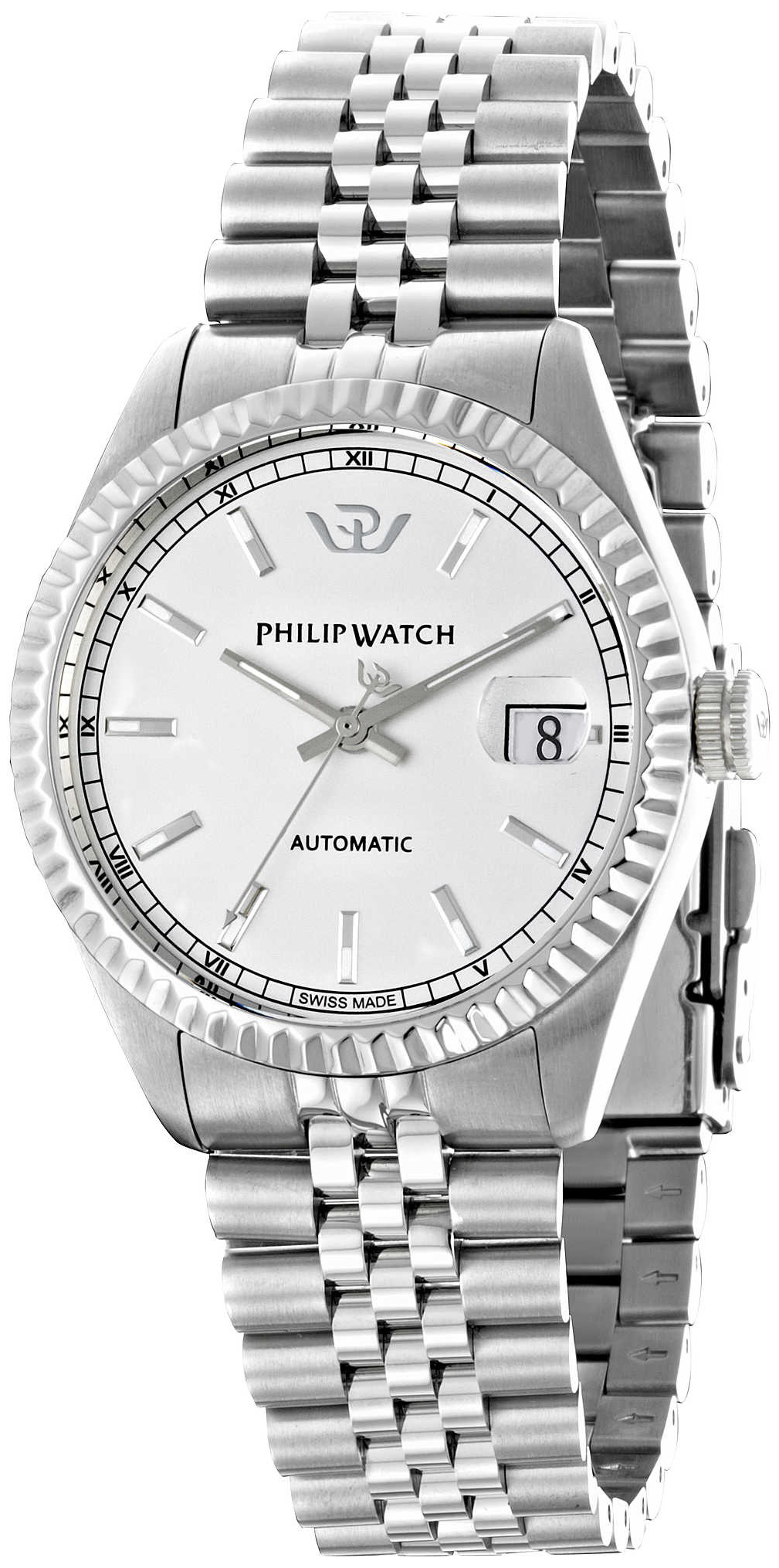 Philip Watch Herreklokke R8223597027 Caribe Sølvfarget/Stål Ø41 mm