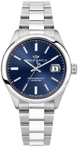 Philip Watch Herreklokke R8253597095 Caribe Blå/Stål Ø39 mm