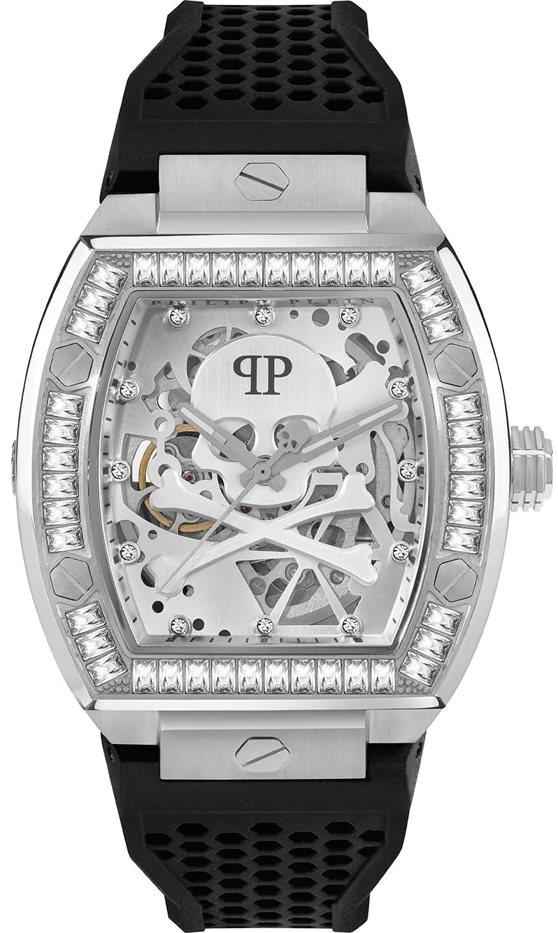 Philipp Plein Herreklokke PWBAA1323 The Skeleton Gummi Ø44 mm