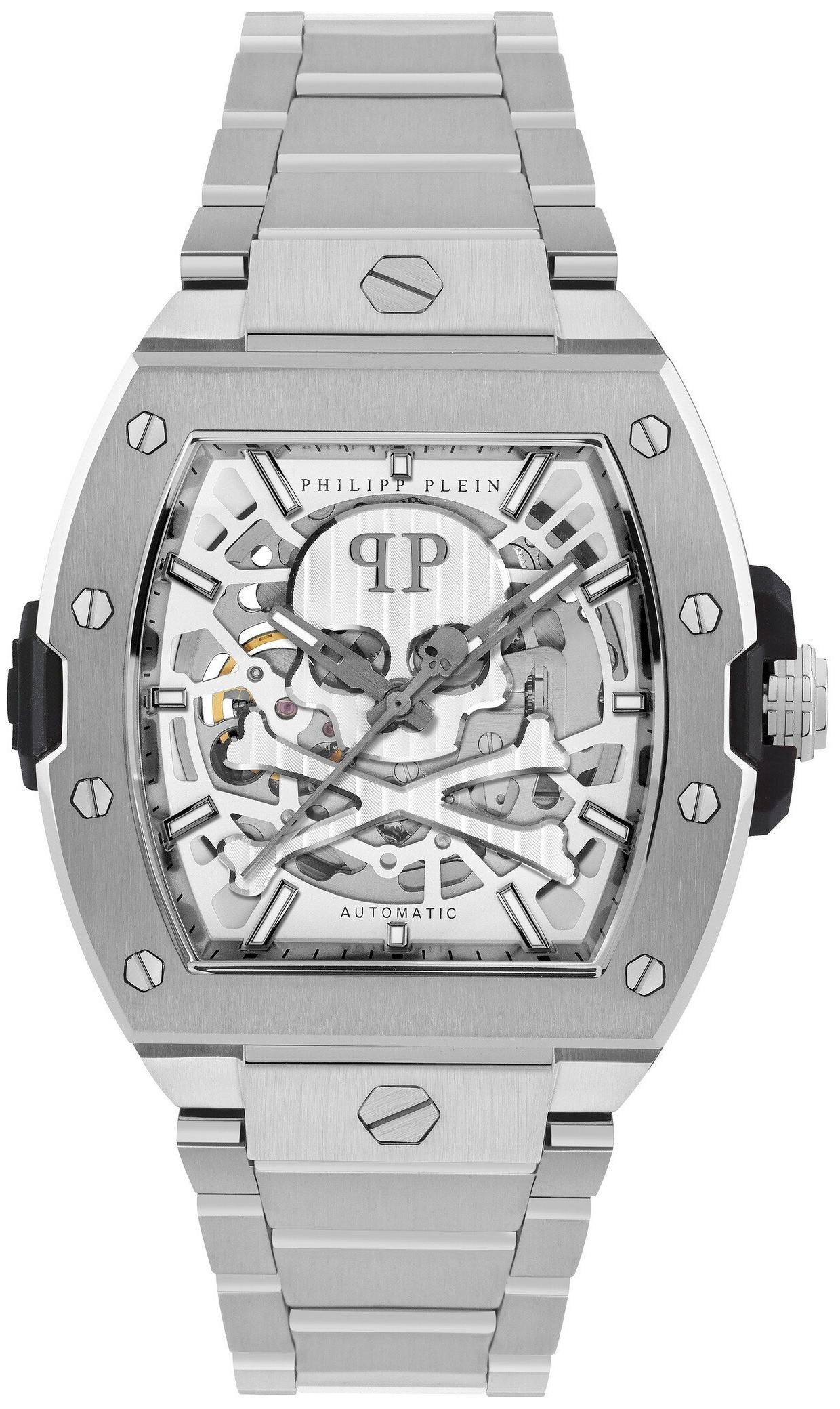 Philipp Plein Herreklokke PWJFA0425 The Skeleton Sølvfarget/Stål