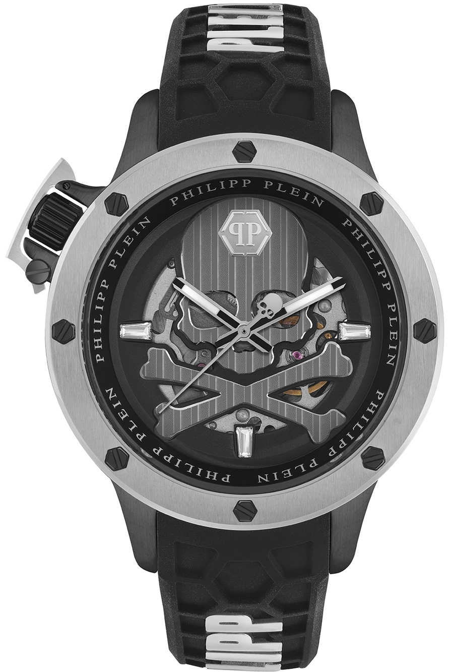 Philipp Plein Herreklokke PWUAA0523 Hyper Sport Sort/Gummi Ø46 mm