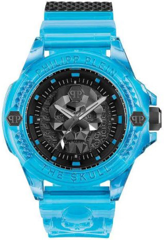 Philipp Plein Herreklokke PWWAA0724 The Skull Sort/Stål Ø44 mm