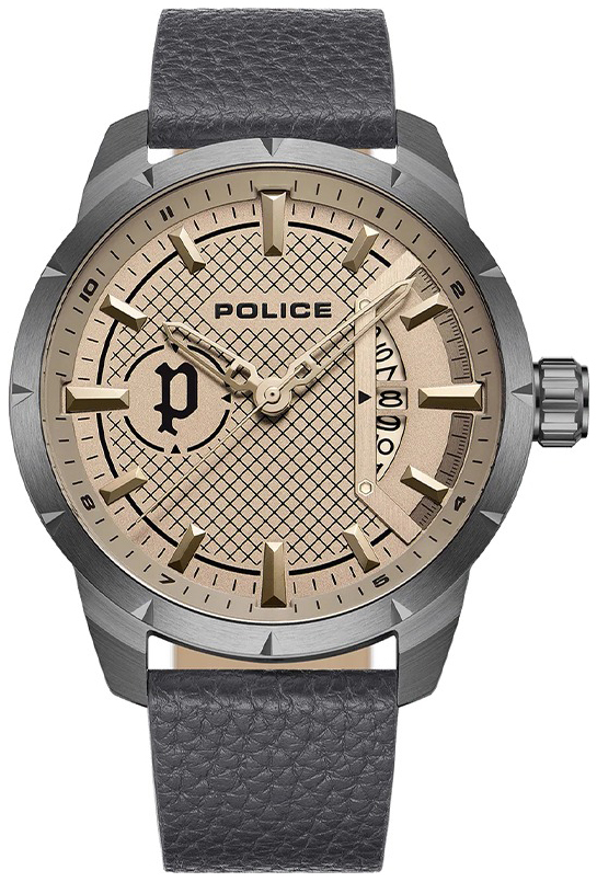 Police Herreklokke PEWJB2226903 Neist Beige/Lær Ø45 mm