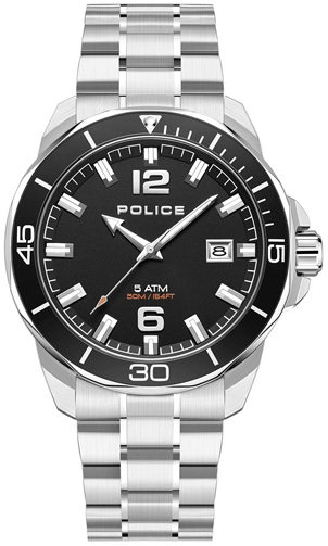 Police Herreklokke PEWJH2228104 Classic Sort/Stål Ø43 mm