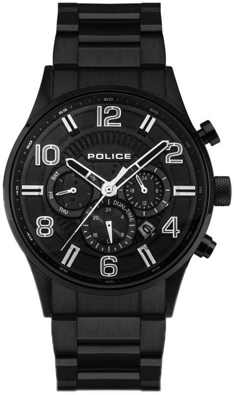 Police Herreklokke PEWJK2203102 Classic Sort/Stål Ø45 mm