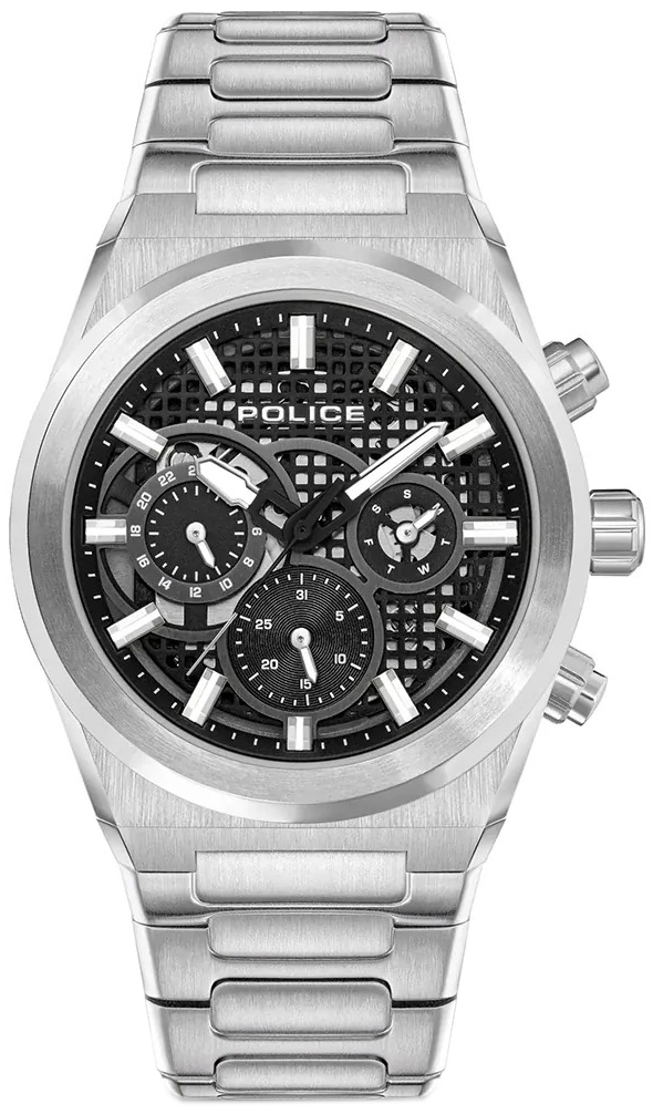 Police Herreklokke PEWJK2226706 Eclipse Sort/Stål Ø45 mm