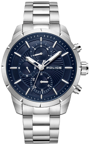 Police Herreklokke PEWJK2227104 Classic Blå/Stål Ø45 mm