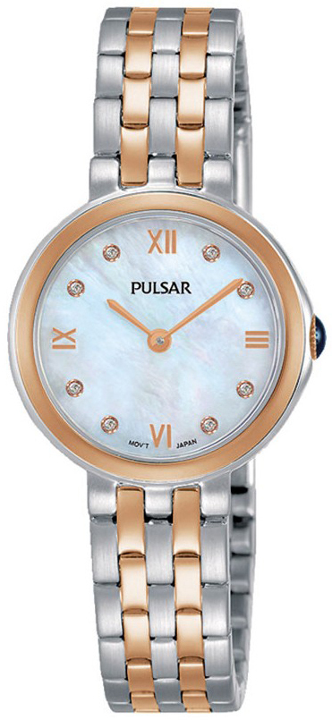Pulsar Attitude Dameklokke PM2246X1 Hvit/Rose-gulltonet stål Ø26 mm - Pulsar