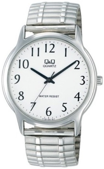 Q&Q VY28J204Y Classic Hvit/Stål Ø38 mm
