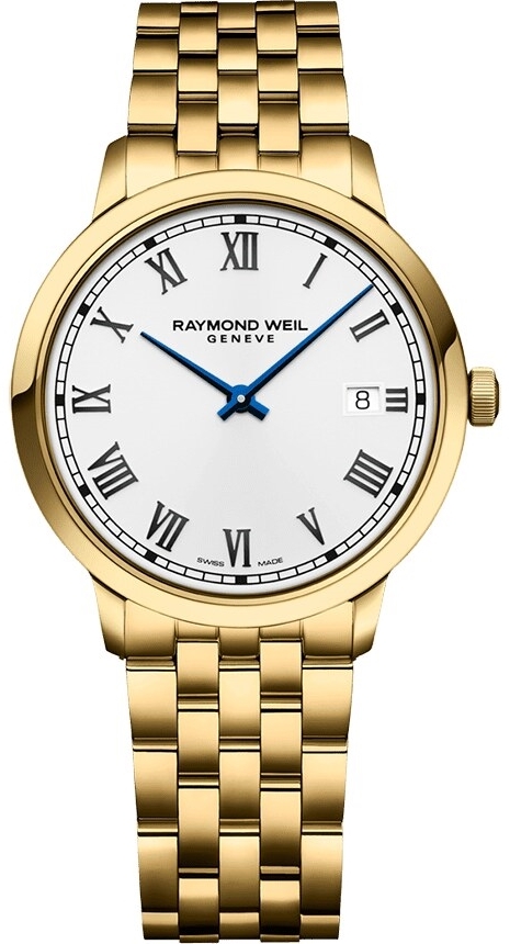 Raymond Weil Herreklokke 5485-P-00359 Toccata Hvit/Gulltonet stål