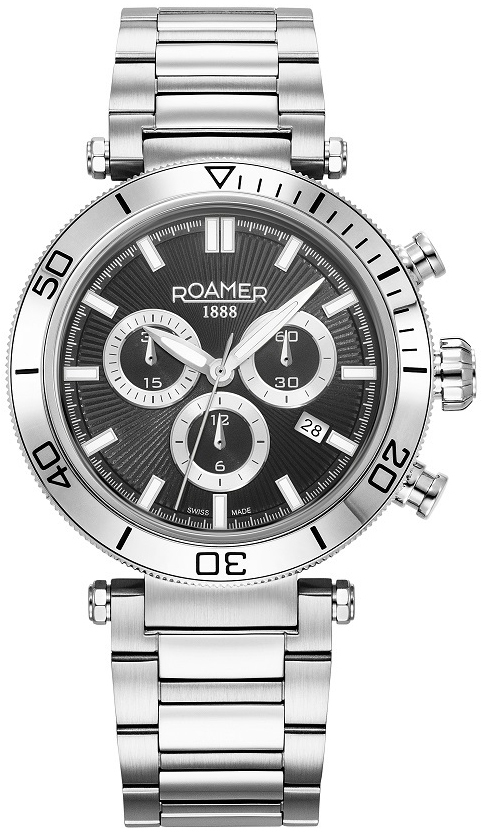 Roamer of Switzerland Herreklokke 994837-41-85-20 Toscana Sort/Stål
