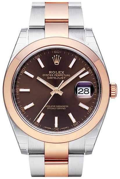 Rolex Datejust 41 Herreklokke 126301-0001 Brun/18 karat rosé gull - Rolex