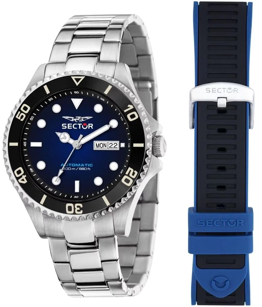 Sector 230 Herreklokke R3221161003 Blå/Stål Ø43 mm
