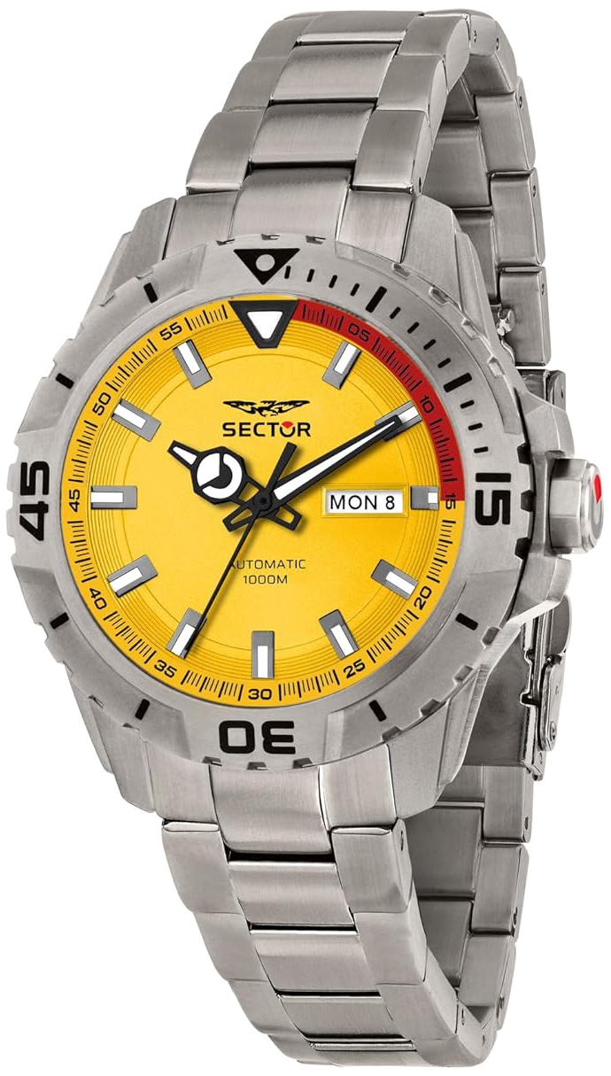Sector Herreklokke R3223135002 Legend Gul/Titan Ø43 mm