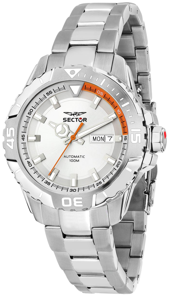 Sector Herreklokke R3223135007 Legend Sølvfarget/Stål Ø43 mm