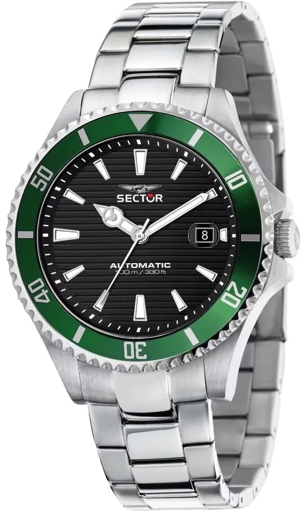 Sector 230 Herreklokke R3223161008 Sort/Stål Ø43 mm
