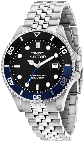 Sector 230 Herreklokke R3223161016 Sort/Stål Ø43 mm