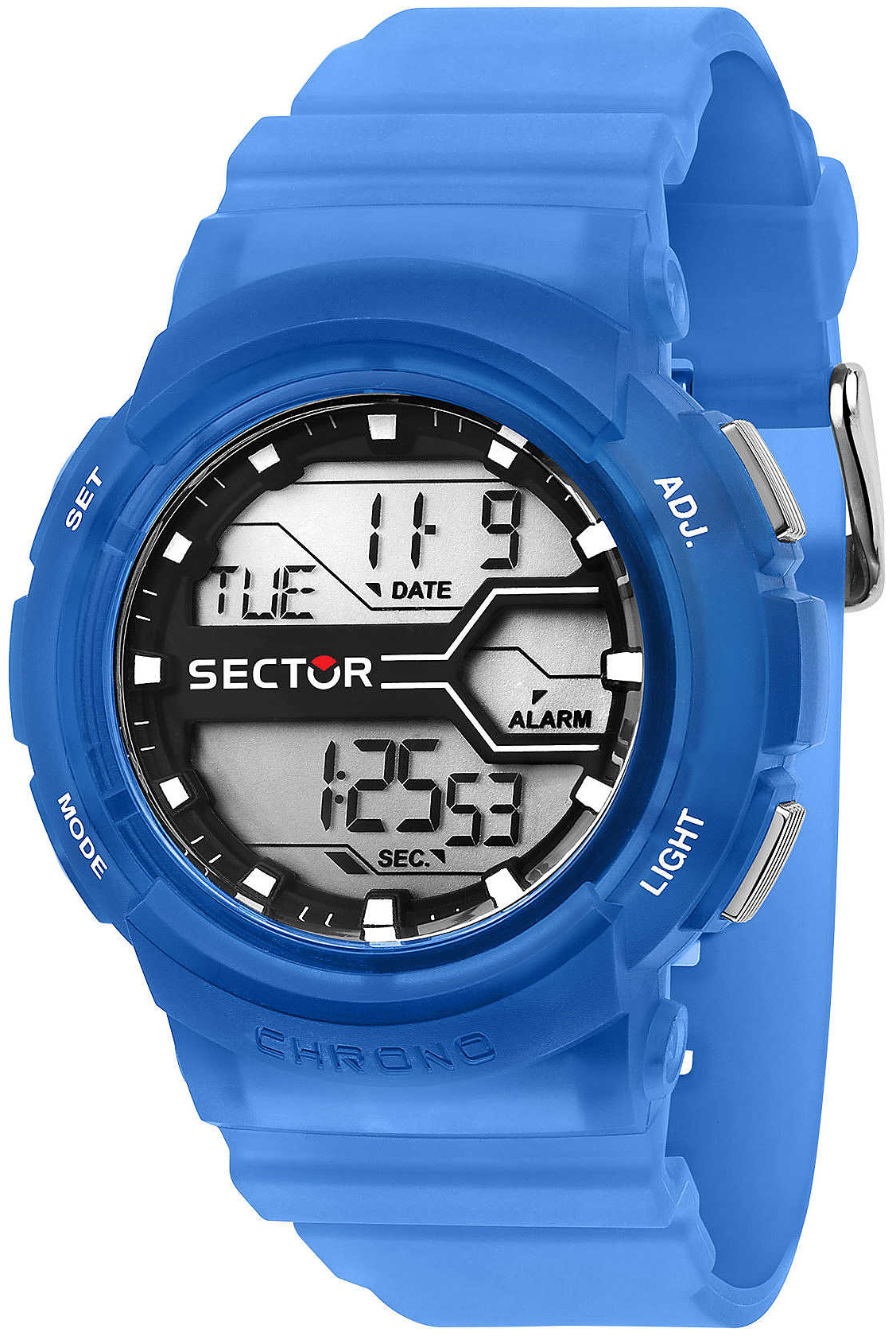 Sector Herreklokke R3251547002 LCD/Resinplast Ø44 mm