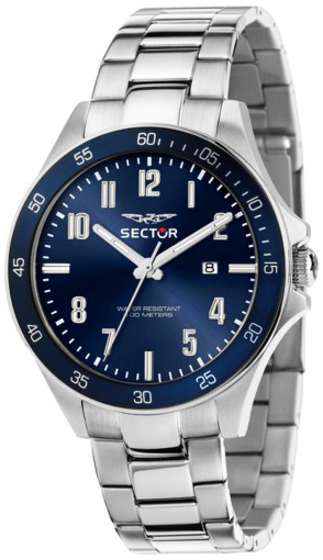 Sector 230 Herreklokke R3253161058 Blå/Stål Ø43 mm