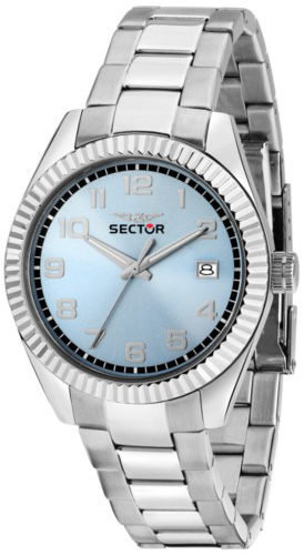 Sector 240 Herreklokke R3253240017 Blå/Stål Ø39 mm