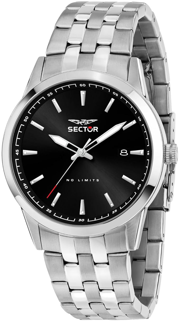 Sector 660 Herreklokke R3253517029 Sort/Stål Ø41 mm