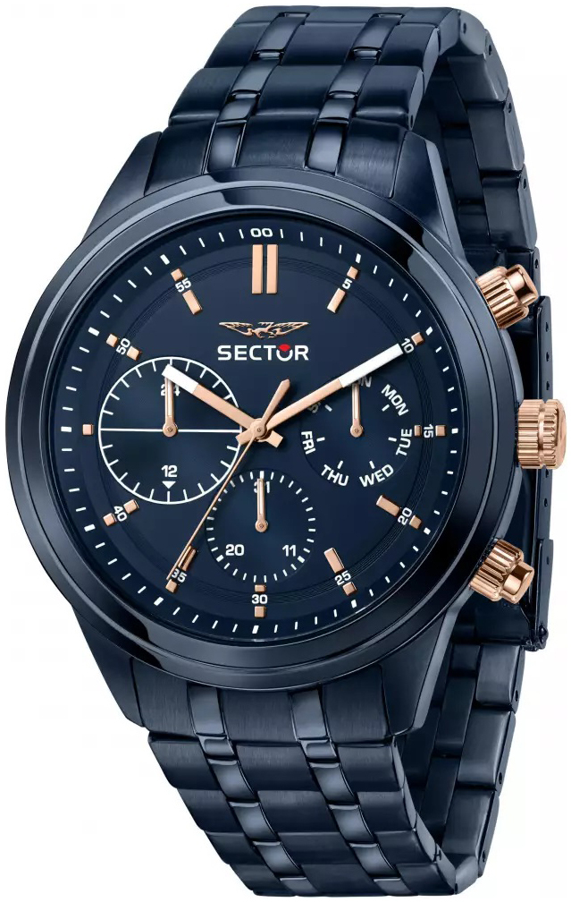 Sector Herreklokke R3253540005 Blå/Stål Ø45 mm